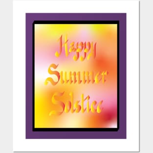 Happy Summer Solstice Posters and Art